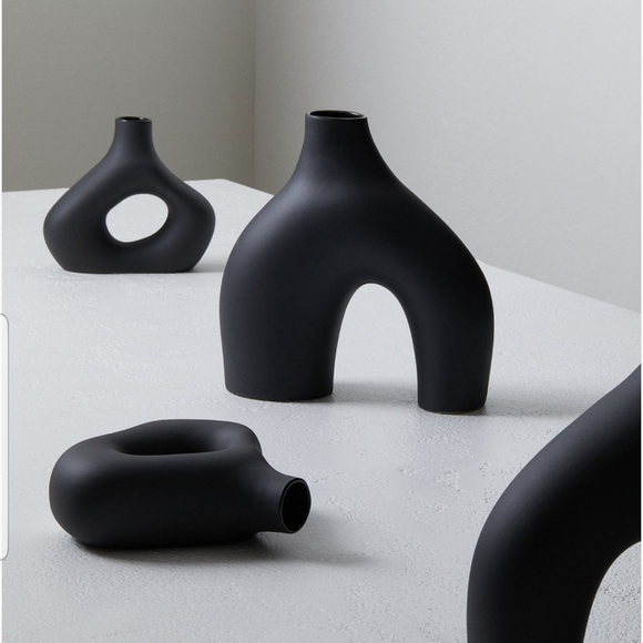 H&M Accents Hm Large Black Vase Poshmark